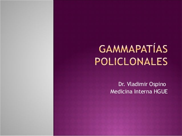 gammapatia policlonal